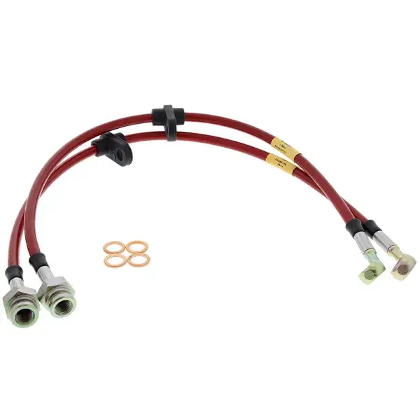 Goodridge Bremsschlauch Satz vorne Stahlflex (TÜV) - Rot - GO-17524-B-F-R-T Letzte Chance