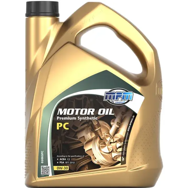 MPM Oil Motoröl 0W30 Premium Synthetic PC - 5 Liter - MPM-05005PC Top-Seller