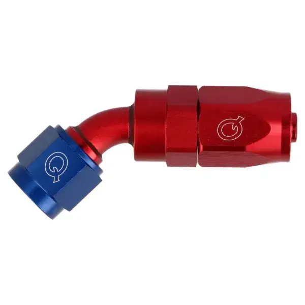 Jetzt Kaufen QSP Schlauchadapter leicht 45° AN10 - Blau, Rot - QG136-4510