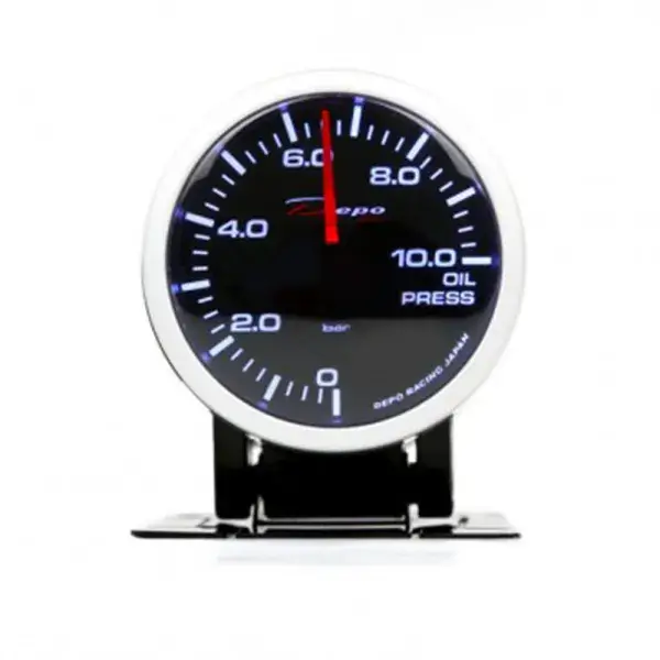 Expressversand Depo Racing WA Series 60mm Öl / Kraftstoffdruckanzeige 0-10 BAR - WA6027BAR