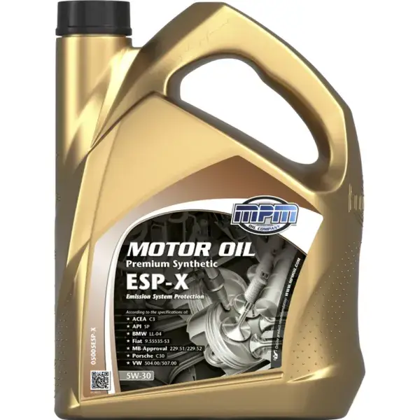 Meistverkauft MPM Oil Motoröl 5W30 Premium Synthetic ESP-X - 5 Liter - MPM-05005ESP-X
