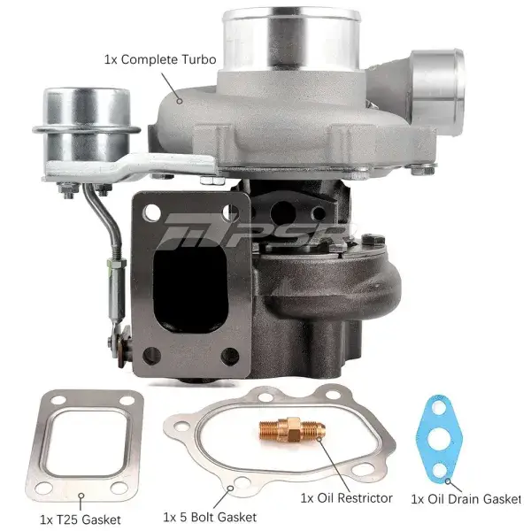 Finale Aktion Pulsar Turbo Systems GTX2867R 550HP GEN2 BALL BEARING TURBO - T51R Mod - T25 .86 5 Bolt - Stamping 7.4psi - 102128176