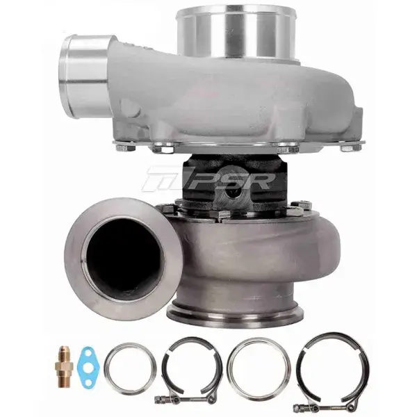 Pulsar Turbo Systems 2860 475HP GEN2 Dual Ball Bearing Turbo - Standard - .82 Stainless Steel Dual V-Band - W/O Actuator - 102128123 Markenware