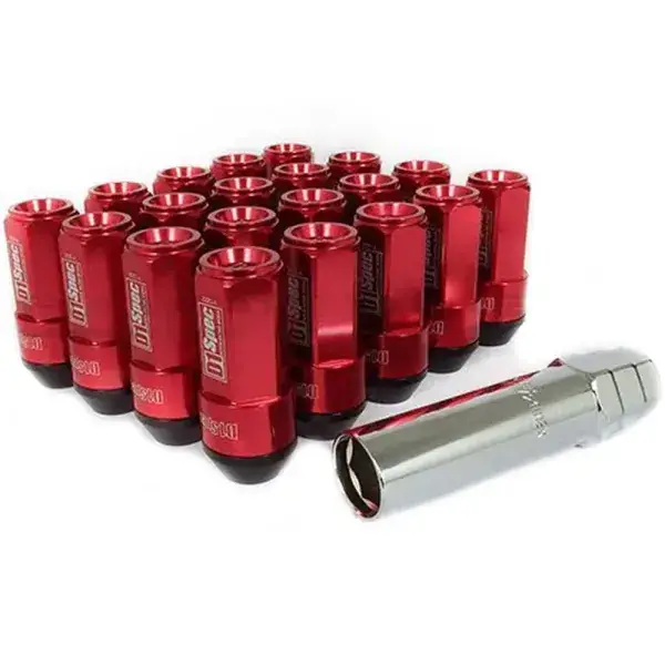 Bestseller D1 Spec Rad Muttern2in1 Alu/Stahl konisch - Rot - D1S-M001A