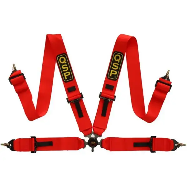 Heißes Angebot QSP 4-Punkt-Sicherheitsgurt 3‘‘ nicht FIA - Rot - 334RED