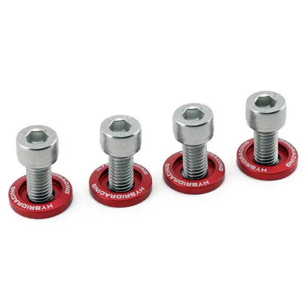 Finale Aktion Hybrid Racing M8x1.25 Zubehör-Hardware-Kit - rot - HYB-DWH-00-04