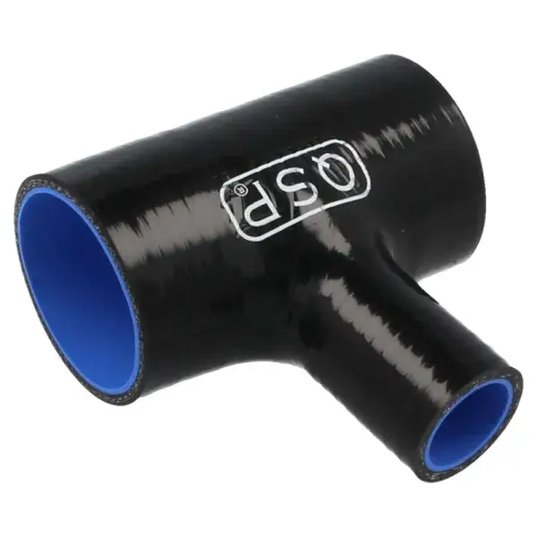 Geprüft QSP Silikon T-Stück - 51 mm (25 mm Anschluss) - Schwarz - QHTST-51BLK