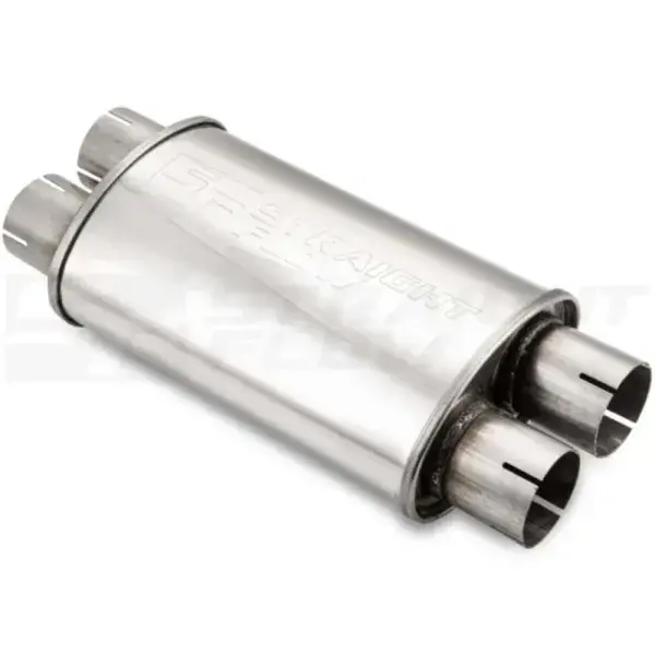 StraightFlow Edelstahl-Auspuffschalldämpfer oval 2×2 115/185 mm L-315 mm - Ø63 - SD63320 Angebot
