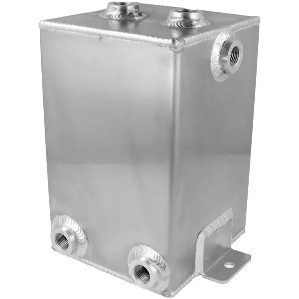 QSP Aluminium Benzin-Auffangbehälter 3 Liter - 6x 3/8 NPT - Silber - QCAT-03-38NPT Online Kaufen