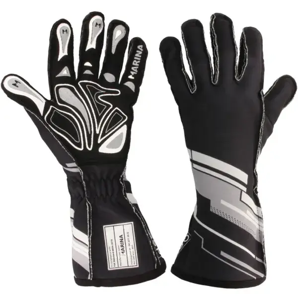 Preisreduziert QSP Grip FIA Rennhandschuhe - L - Schwarz - QSGLFIA-BLACK-L
