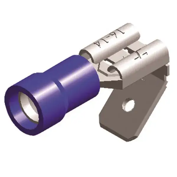 Nur Für Kurze Zeit QSP Halbisolierter Kabelschuh männlich / weiblich 6.3 mm - Blau - QC3061