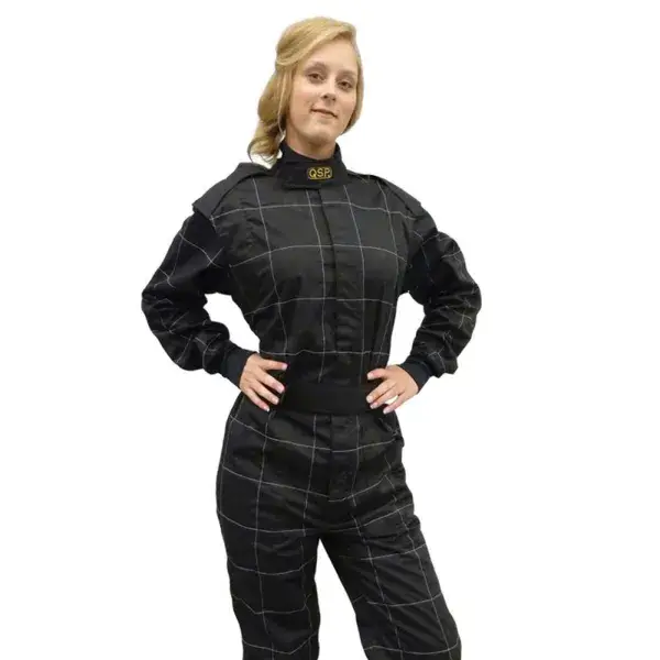 QSP Renn- / Kart-Overall - 52 - Schwarz - QSMEC-52-BLK Heißes Angebot