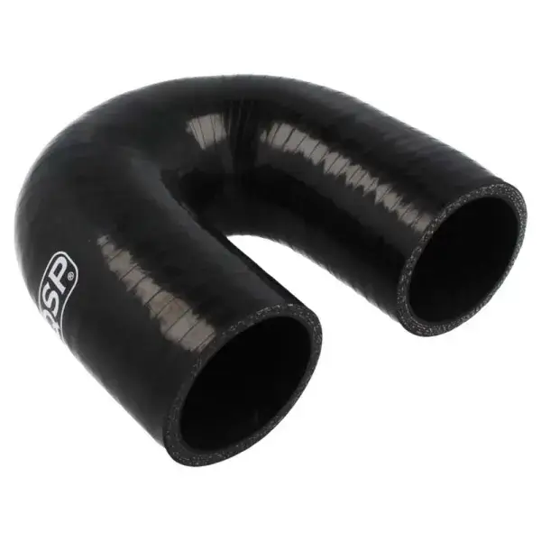 QSP Silikonschlauch - 180° Bogen - 11 mm - Schwarz - QHE180-11BLK Aktuell