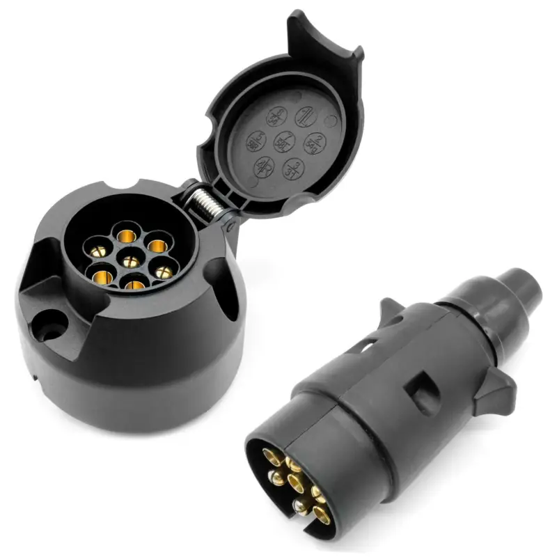 Jetzt Bestellen 7-Pol Steckdose + Stecker 12V PKW Kunststoff