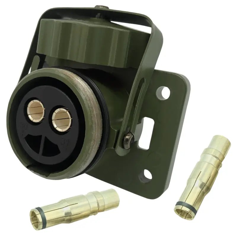 12+24V 2-Pol Steckdose Nato 50mm² Nur Für Kurze Zeit
