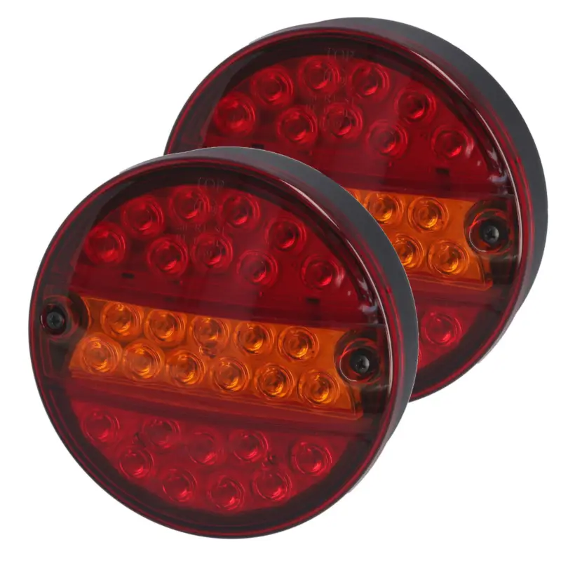 Heckleuchte 3-Kammerleuchte LED Rund links rechts 140mm 24V Nur Heute
