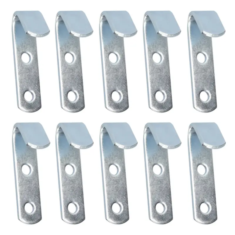 10x Planenhaken 2 Loch Metall verzinkt 50mm lang 13mm breit Lochabstand 20mm Top-Angebot