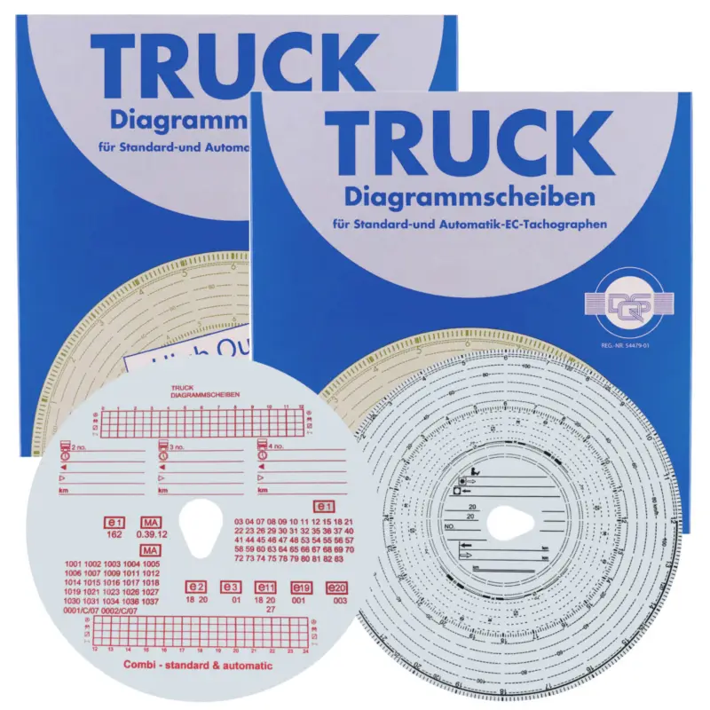 Preisknaller 2x 100x Diagrammscheiben Tachoscheiben 100kmh km/h für Fahrtenschreiber 100-24
