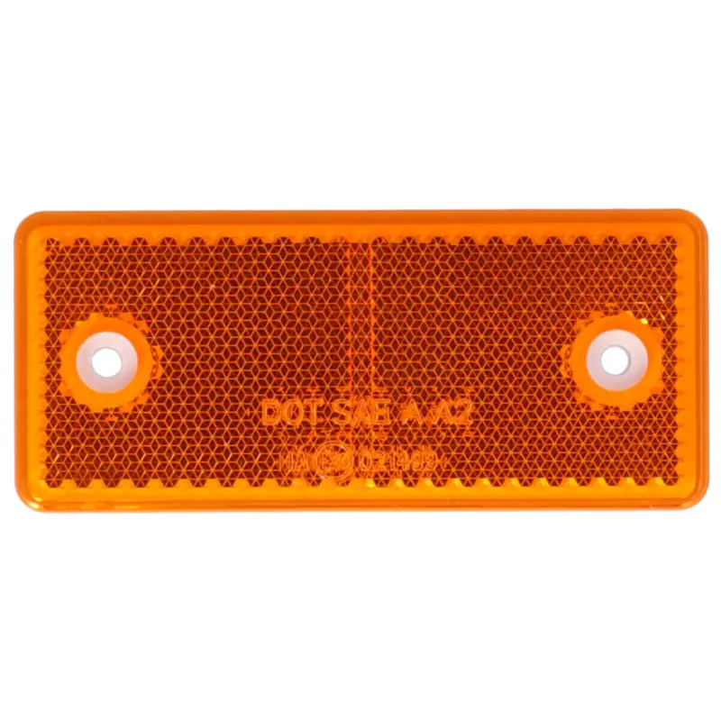 Rückstrahler Eckig Orange 96x42mm 2-Loch Kracherpreis