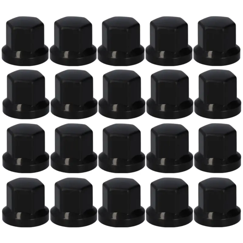 20x Radmutterkappe SW32 Schwarz Kunststoff Preiswert