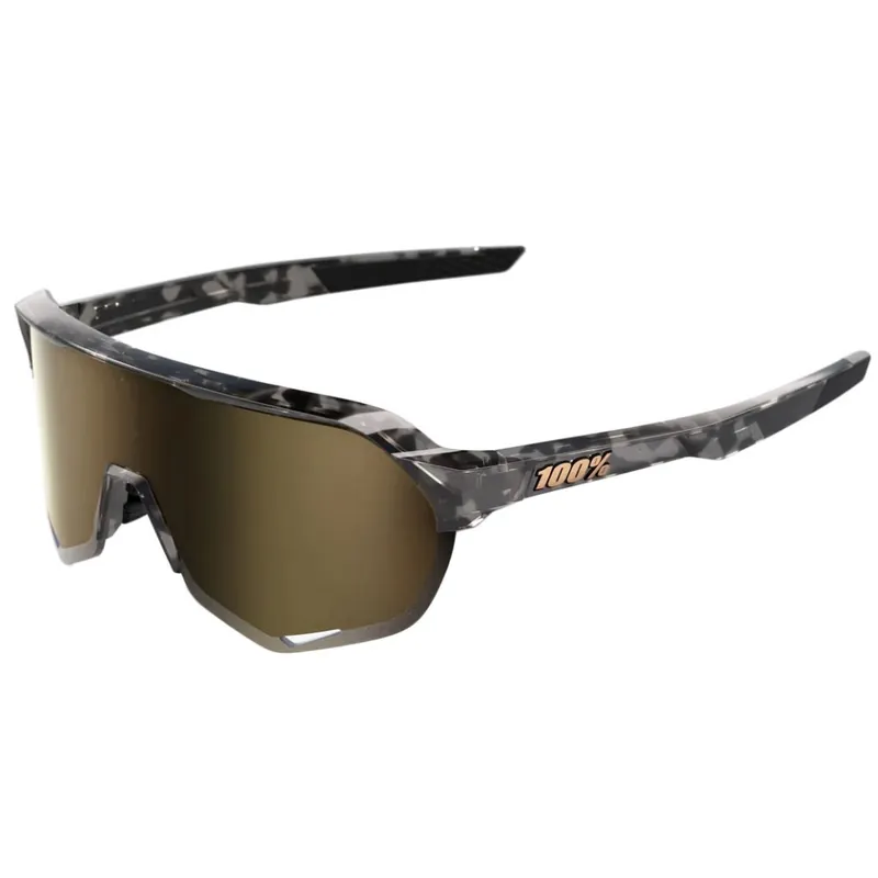 100% S2 Brille - Gloss Black Havana - Soft Gold Mirror Clear Preis Gesenkt