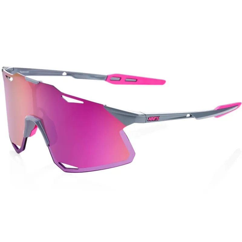 Direkt Vom Hersteller 100% Hypercraft Brille - Tokyo Nights / Translucent Grey - Purple Multilayer Mirror Clear