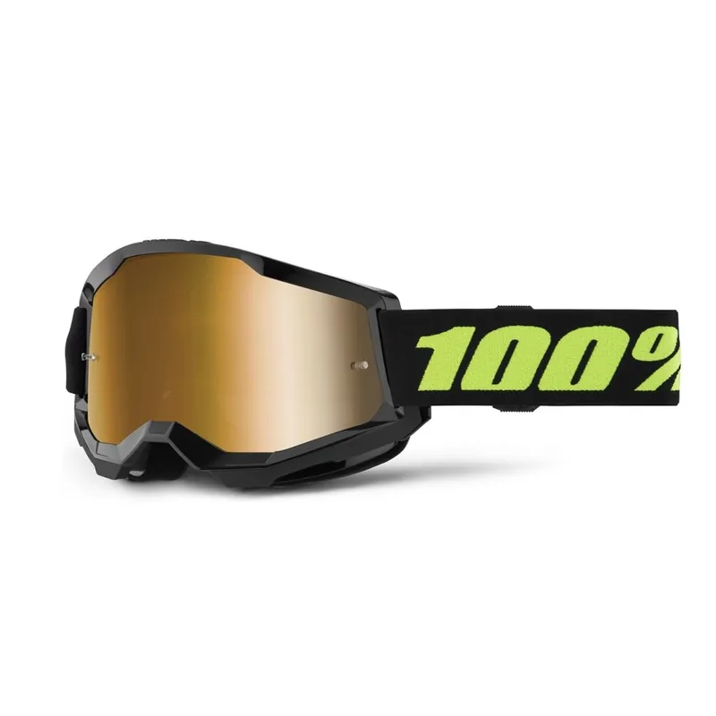 100% Strata 2 Goggle - Solar Eclipse - True Gold Mirror Sonderangebot