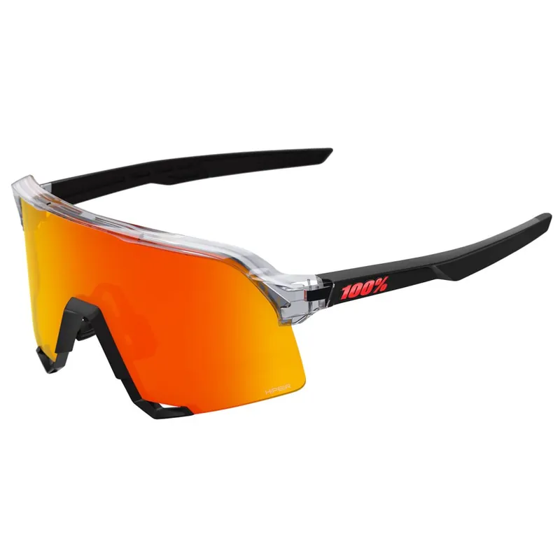 Meistverkauft 100% S3 Brille - Polished Translucent Grey Matte Black/HiPER Red Mirror