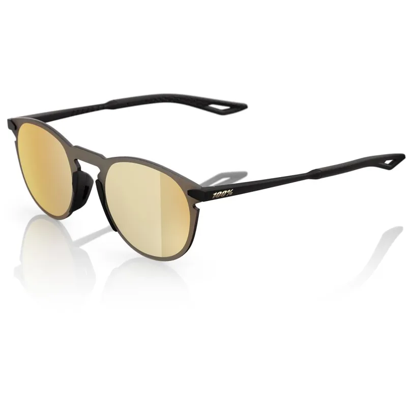 Direkt Vom Hersteller 100% Legere Round Brille - Matte Black - HiPER Gold 24K Mirror