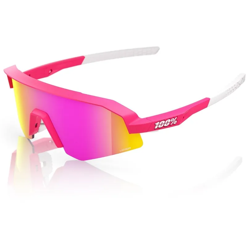 100% Slendale XS/Youth Brille - Pitaya - HiPER Vital Pink Mirror Neu