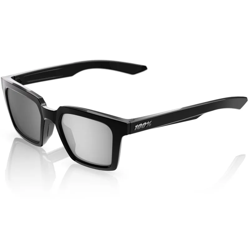 100% Erba Polarized Brille - Polished Black - Grey Zertifiziert
