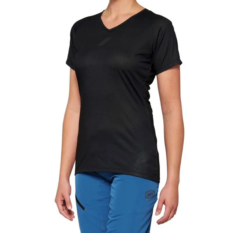Neu Im Sortiment 100% Airmatic Kurzarmtrikot Damen - schwarz