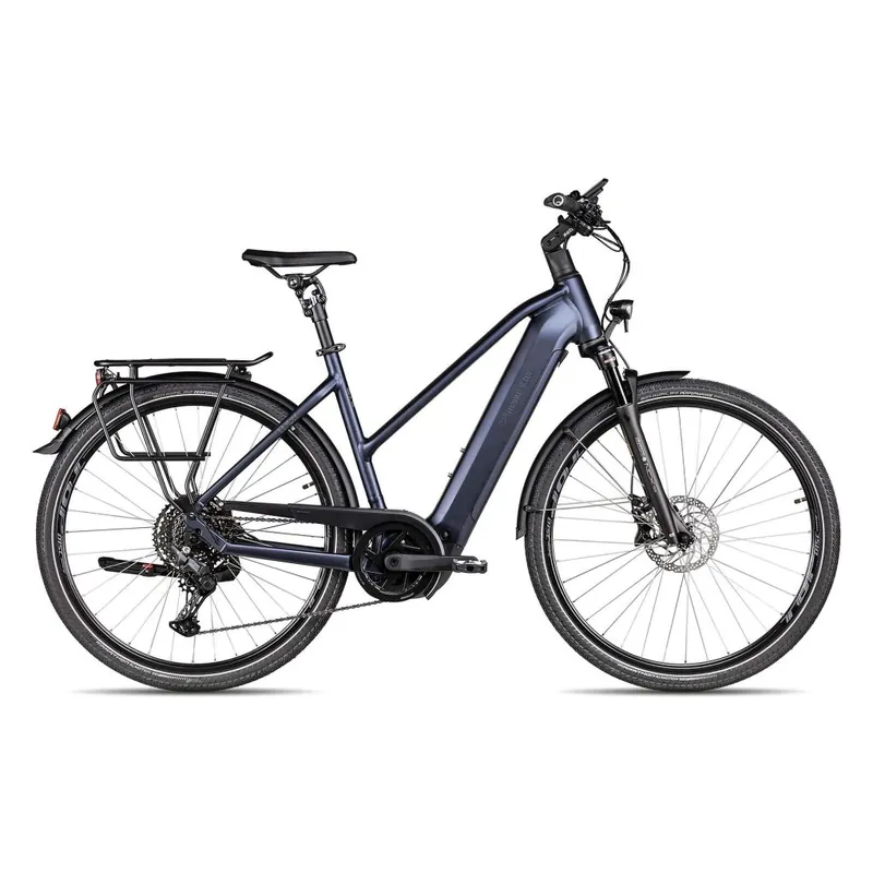 2R Manufaktur ELX 11 Trapez - Trekking E-Bike - 2026 - matt blue-black / silver / titanium Sichere Zahlung