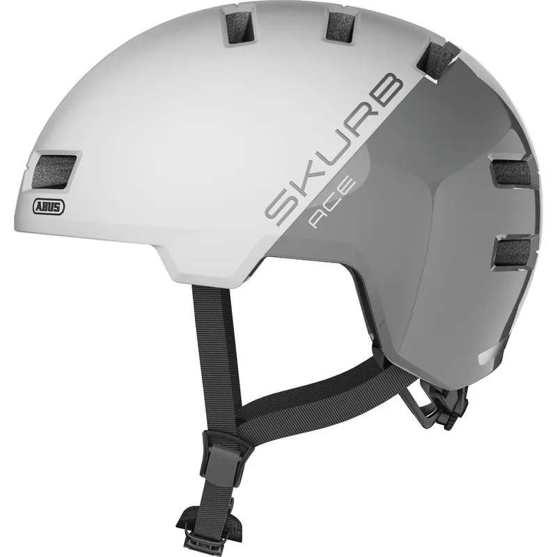 ABUS Skurb ACE Helm - silver white Online Kaufen