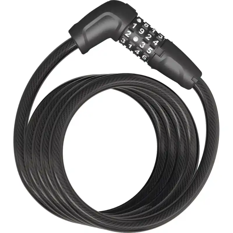 ABUS Tresor 6512C 180 cm Spiralkabelschloss - schwarz Geprüft