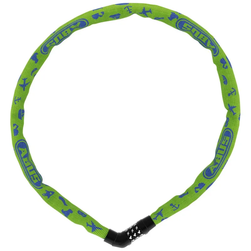 Mega-Angebot ABUS Steel-O-Chain 4804C - 75cm Kettenschloss - lime symbols