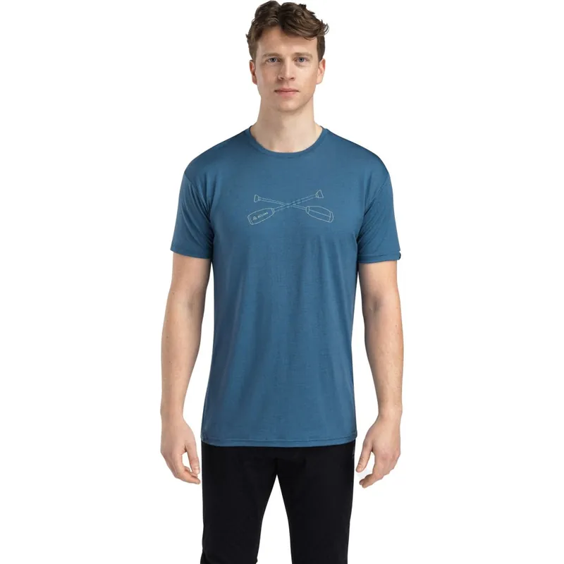 Neu Aclima Lightwool Oars T-Shirt Herren - blue fusion