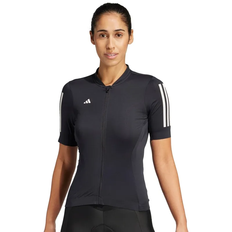 Aktuell adidas Tempo 3-Stripes Radtrikot Damen - schwarz JD7176