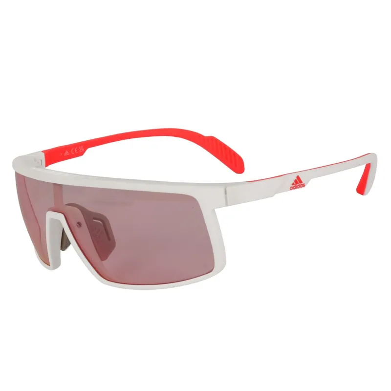 adidas SP0057 Brille - White / Contrast Mirror Roviex Neu