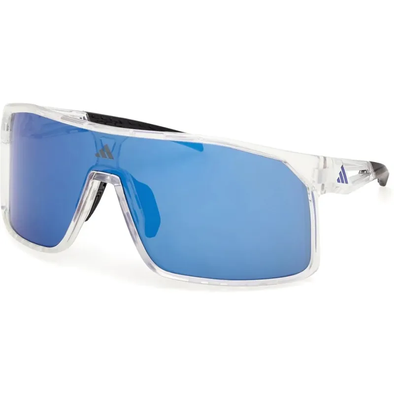 adidas Alkator SP0124 Brille - Crystal / Blue Mirror Neu