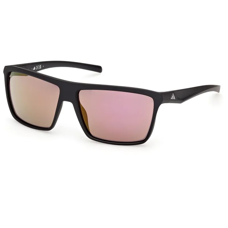 Neuheit adidas Essentials ES0002 Brille - matte black / gradient mirror violet