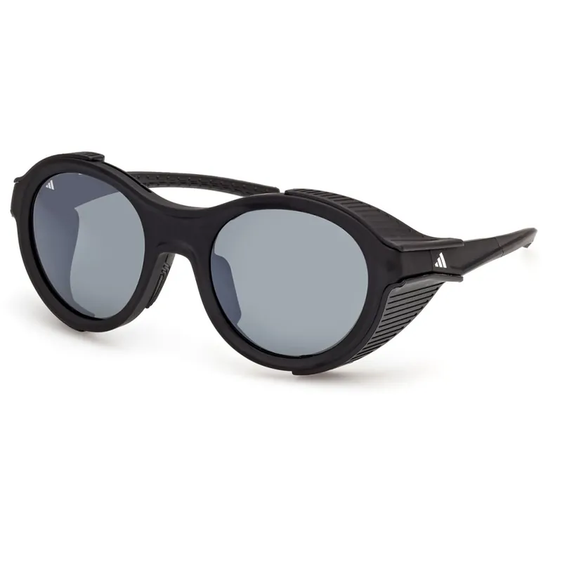 Abverkauf adidas Akrion RND SP0129 Sonnenbrille - Matte Black / Smoke with Flash Polarized