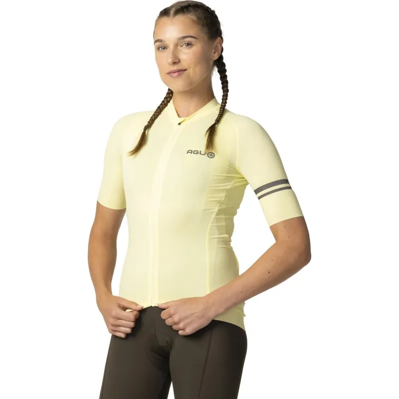 AGU Performance Solid Kurzarm-Trikot Damen - celestial yellow Schnäppchen