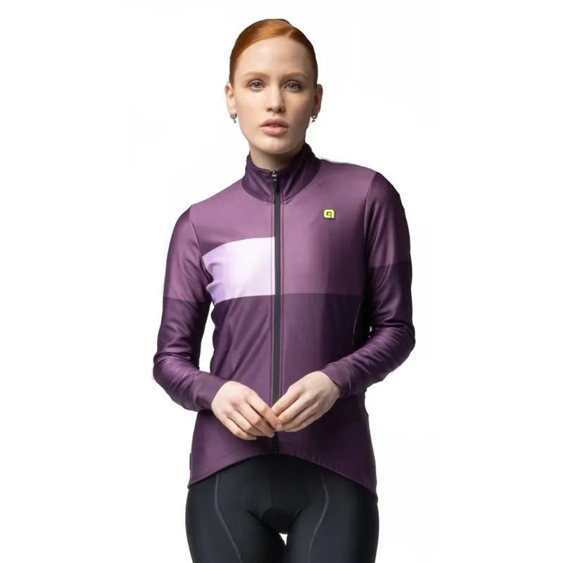 Alé PR-E Geometric Fahrradjacke Damen - blackberry purple Garantierte Lieferung