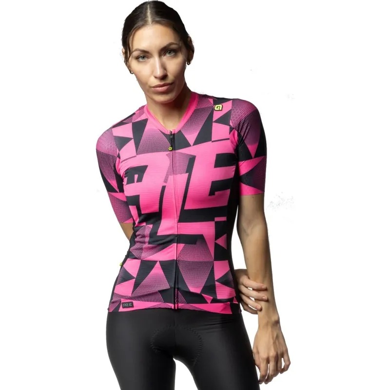 Kracherpreis Alé PR-E Multiverso Kurzarm-Trikot Damen - fluo pink