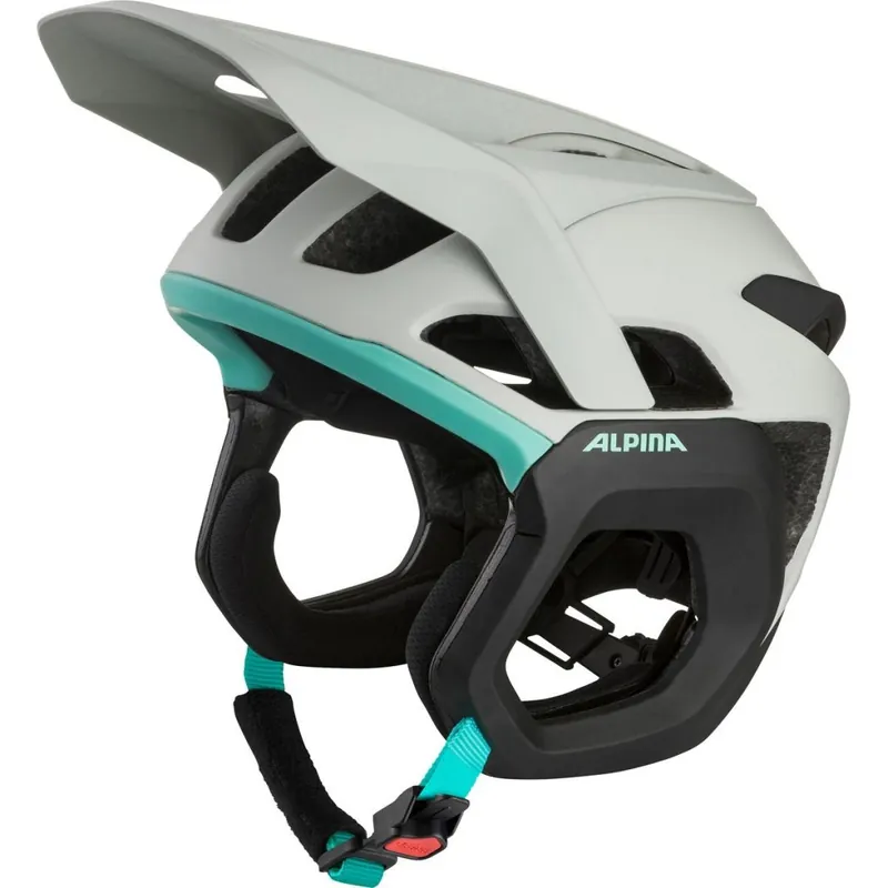 Alpina Root MIPS Helm - smoke-grey turquoise matt Billig
