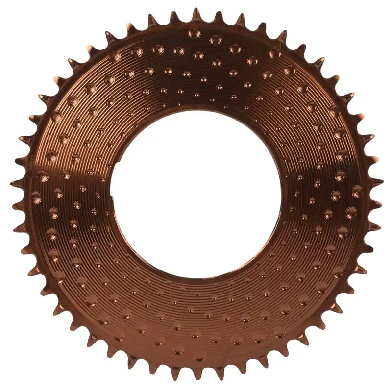 Markenprodukt Alugear AERO Kettenblatt - Road/Gravel Thread Mount 6.5mm 1x 11/12/13s rund - mocha