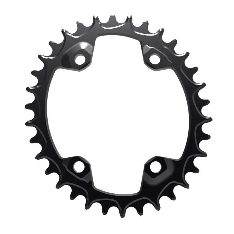 Angebot Alugear Narrow Wide MTB Kettenblatt - Oval - für Shimano 96 BCD Asymmetrisch - 4-Arm