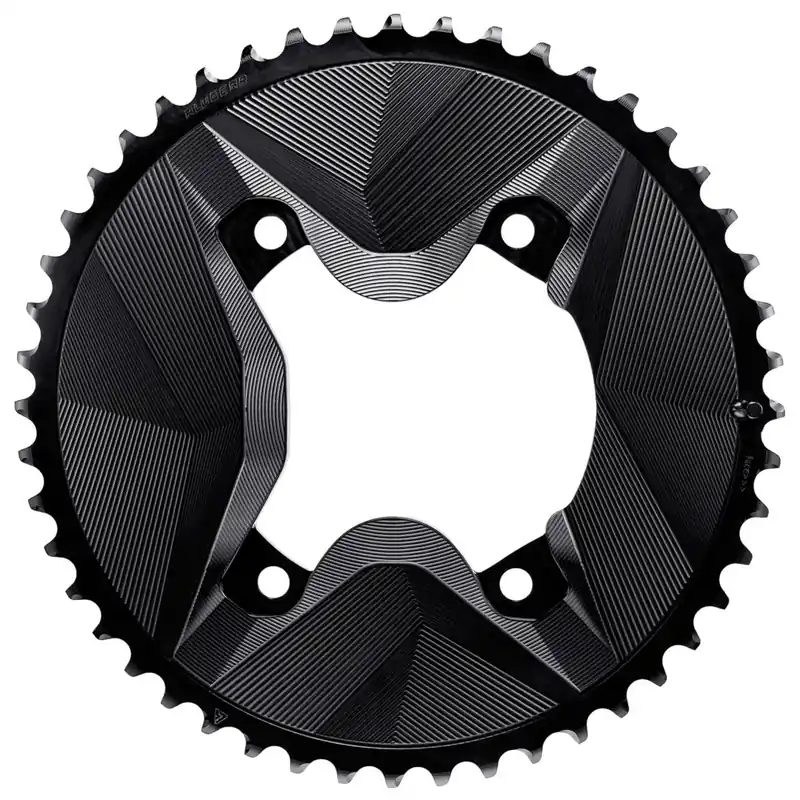 Alugear AERO Kettenblatt - Gravel 4x BCD 110 (Shimano GRX / außen) 2x 11/12s - rund schwarz Finale Aktion