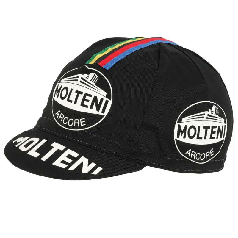 Apis Retro Style Profi Radmütze - MOLTENI BLACK Knallerangebot